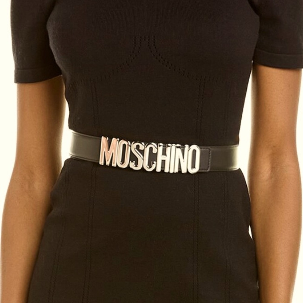 Moschino Logo-Plague Belt